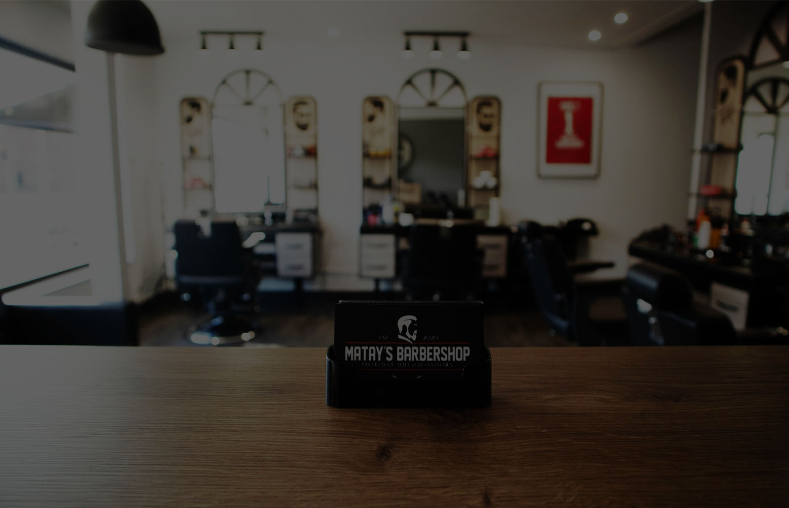 Binnen bij Matay's Barbershop in Enschede